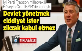 Devlet Yönetmek ciddiyet ister, zikzak kabul etmez...