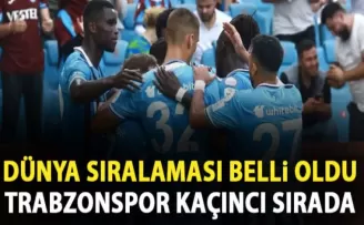 Dünya sıralaması belli oldu! Trabzonspor kaçıncı sırada!