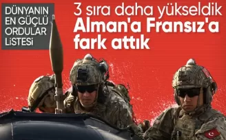 Dünyanın en güçlü orduları belli oldu