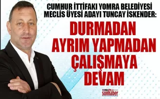 DURMADAN AYRIM  YAPMADAN  ÇALIŞMAYA DEVAM
