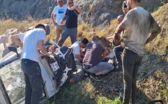 Düzce’de otomobil ile çarpışan ATV’nin sürücüsü ağır yaralandı