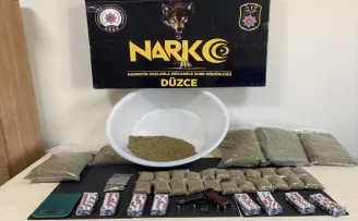 Düzce’de uyuşturucu operasyonunda 13 suç kaydı olan şüpheli yakalandı