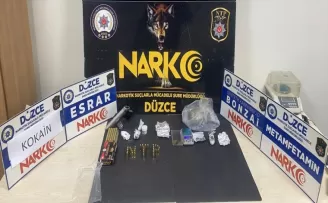 Düzce’de uyuşturucu operasyonunda 3 zanlı yakalandı