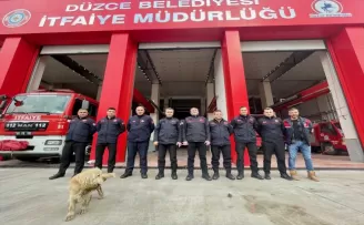 Düzce’den deprem bölgesinde giden itfaiyeciler, kente döndü