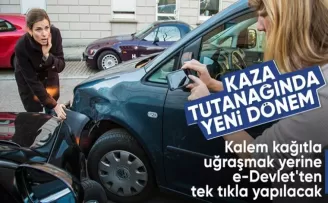 E-Devlet’te artık kaza tutanağı tutulabilecek