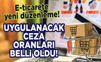 E-ticarete yeni düzenleme! Uygulanacak ceza oranları belli oldu