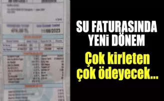 Elektrikten sonra su faturalarında da yeni dönem! Çok kirleten çok ödeyecek...