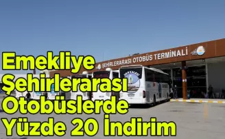 Emekliye Şehirlerarası Otobüslerde Yüzde 20 İndirim