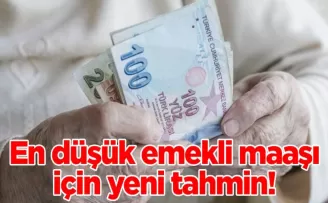 En düşük emekli maaşı için yeni tahmin!