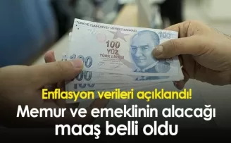 Enflasyon verileri açıklandı! Memur ve emeklinin alacağı maaş belli oldu