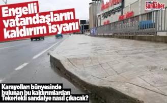 Engelli Vatandaşların kaldırım isyanı
