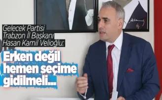 Erken değil, hemen seçim...