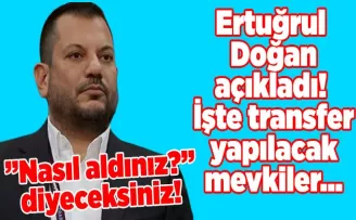 Ertuğrul Doğan açıkladı! İşte transfer yapılacak mevkiler...