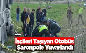 Eskişehir’de  otobüs şarampole yuvarlandı