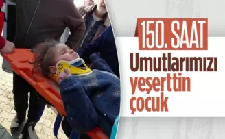 Fahrettin Koca, 150’nci saatte kurtarılan minik kızı paylaştı