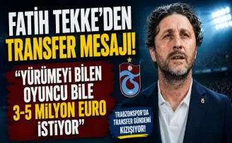 Fatih Tekke’den transfer mesajı! 