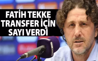 Fatih Tekke transfer için sayı verdi!