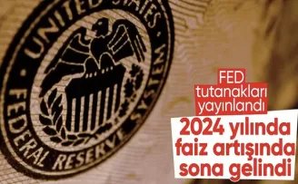 Fed tutanaklarına göre 2024 yılında faiz indirimi sinyali verildi