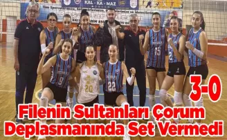 Filenin Sultanları Çorum Deplasmanında Set Vermedi