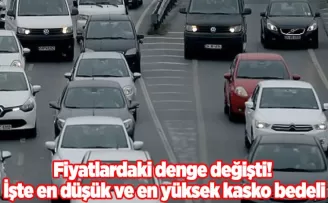 Fiyatlardaki denge değişti! İşte en düşük ve en yüksek kasko bedeli