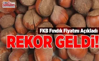 FKB Fındık Fiyatını Açıkladı Rekor Geldi!