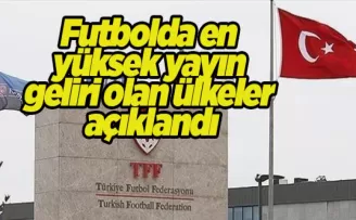 Futbolda en yüksek yayın geliri olan ülkeler açıklandı: Türkiye de listede!
