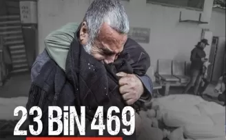 Gazze’de acı bilanço: Hayatını kaybedenlerin sayısı 23 bin 469’a ulaştı