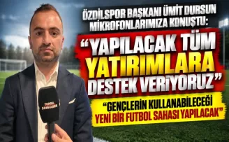 “GENÇLERİN KULLANABİLECEĞİ YENİ BİR FUTBOL SAHASI YAPILACAK”