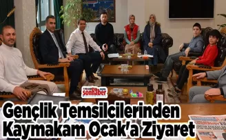 Gençlik Temsilcilerinden Kaymakam Ocak’a Ziyaret