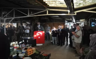 Gerze’de ahilik geleneği esnaf duası yapıldı