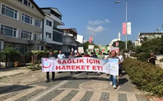 Gerze’de sağlıklı yaşam yürüyüşü yapıldı