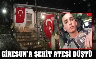 Giresun'a şehit ateşi düştü!