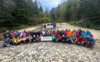 Giresun’da doğaseverler sonbaharın güzelliklerini keşfetti