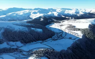 Giresun’da Kümbet Yaylası beyaza büründü