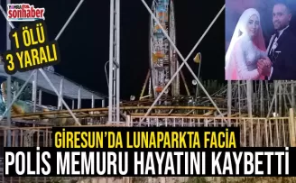 Giresun'da lunaparkta facia!
