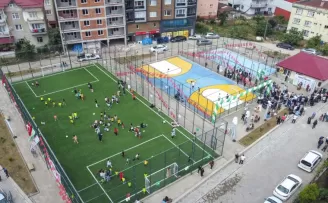 Giresun’da nitelikli sosyal ve spor alanları semt sahaları ile genişliyor