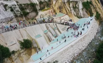 Giresun’daki Göksu travertenlerine sezonda 200 bin ziyaretçi bekleniyor