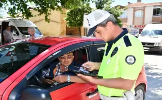 Gümüşhacıköy’de asayiş ve trafik kontrolü yapıldı