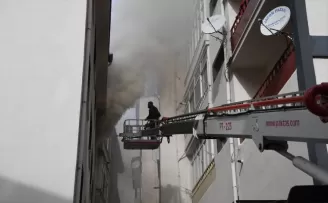Gümüşhane’de çıkan yangında bir ev zarar gördü
