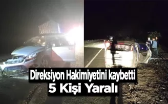 Gümüşhane’de kaza! 5 kişi yaralandı