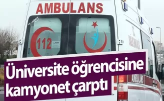 Gümüşhane'de kaza! Üniversite öğrencisine kamyonet çarptı