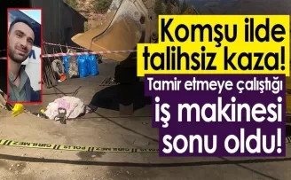 Gümüşhane'de talihsiz kaza! 1 işçi hayatını kaybetti