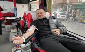 Güneysu'da kan bağışı kampanyası düzenlendi
