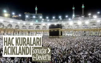 Hac kuralarının sonuçları açıklandı