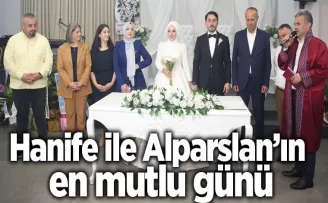 Hanife ile Alparslan’ın en mutlu günü