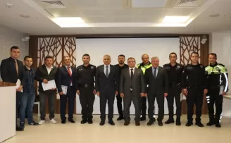 Havza'da başarılı polislere 