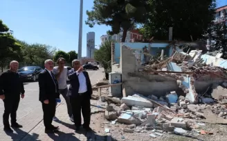 Havza'da kapalı sebze pazarı yapım çalışmaları