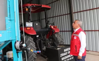Havza’da kurulan danelik mısır kurutma tesisi incelendi