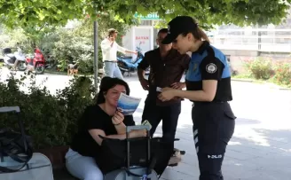 Havza’da polisler boğulma olaylarına karşı vatandaşları uyardı
