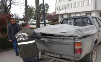 Havza’da yaralı bulunan şahin koruma altına alındı